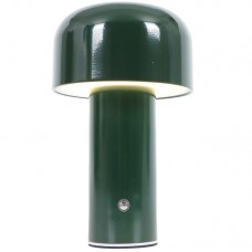 Επαναφορτιζόμενο Πορτατίφ LED 3W Θερμό Φως Dimmable Μεταλλικό Πράσινο 3036